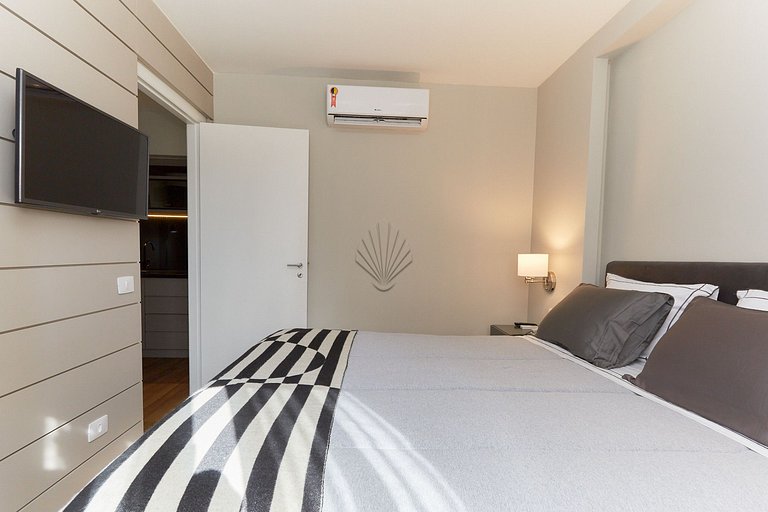 Luxuoso Flat Batel/ Centro/ Rua 24 Horas - 950