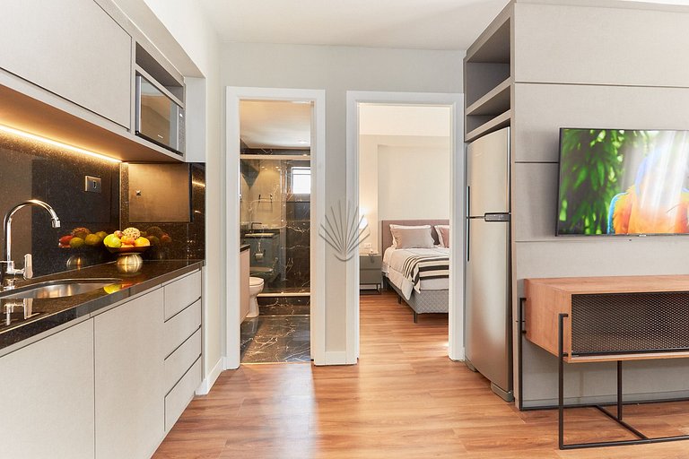 Luxuoso Flat Batel/ Centro/ Rua 24 Horas - 950