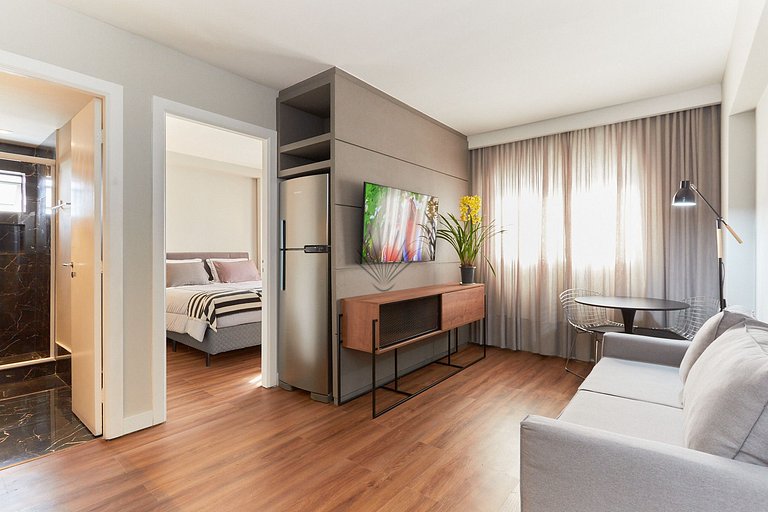 Luxuoso Flat Batel/Rua 24 Horas - 950